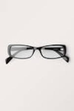 Black - See through - Rectangular Sunglasses - 1