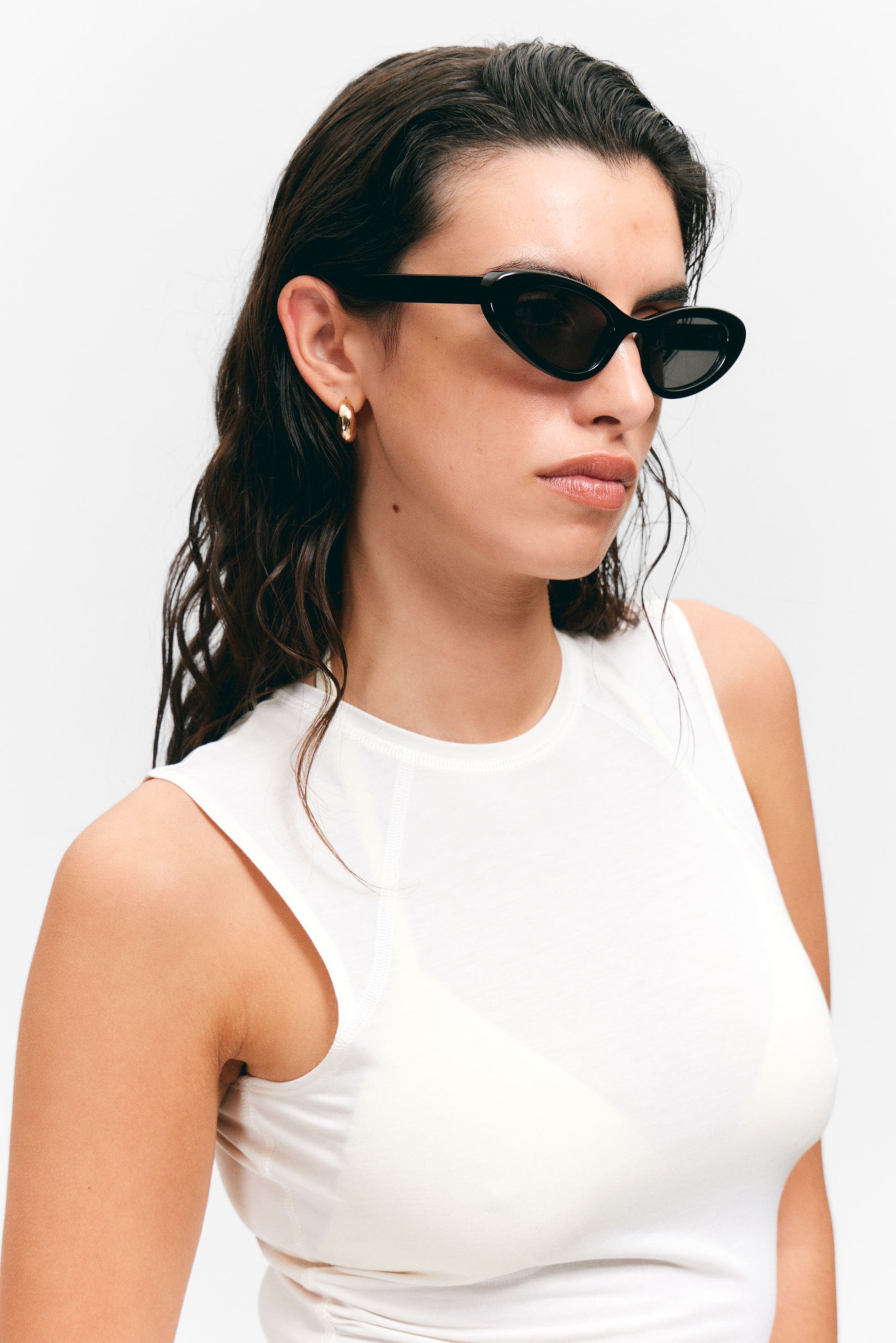 #272627 - Winged Cat-Eye Sunglasses - 2