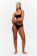 Black - Brazilian Cut Bikini Bottoms - 0