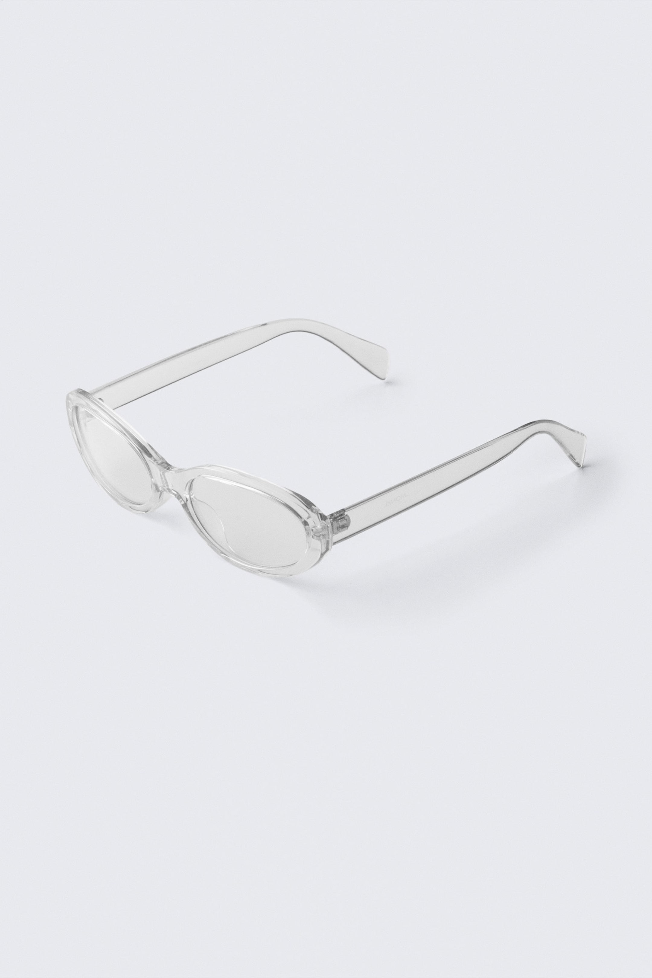 #D8CFC8 - Slim Oval Tinted Sunglasses - 2