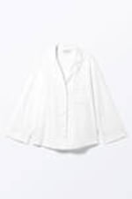White - Soft Long-Sleeved Flannel Shirt - 3