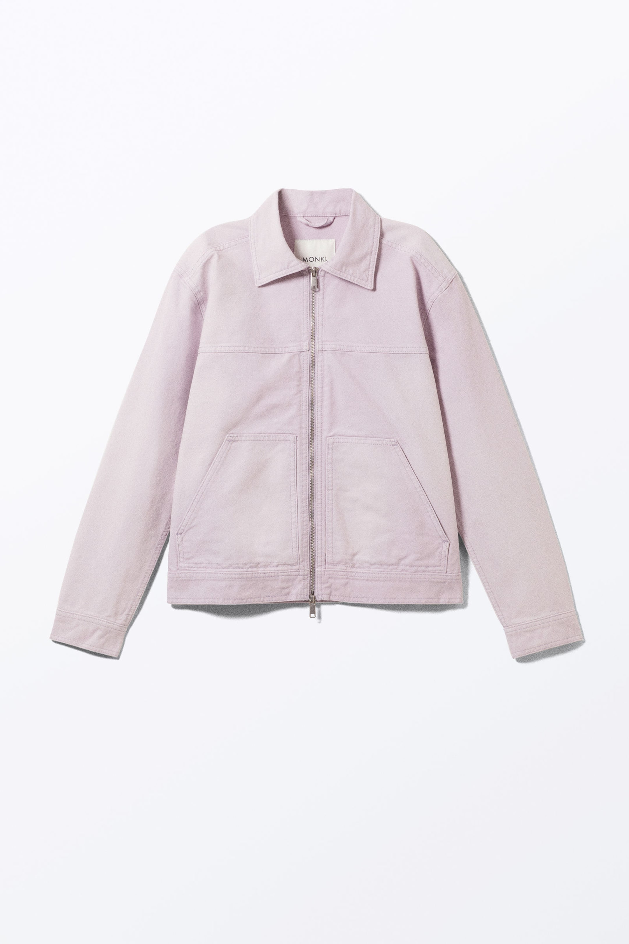 Light Dusty Purple - Two-way Zip Oxford Jacket - 4