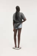 Washed Black - Oversized Cotton T-shirt - 2