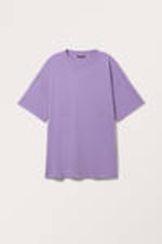 Washed Purple - Oversized Cotton T-shirt - 3