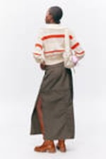 Dark Grey - Convertible Nylon Cargo Skirt - 3
