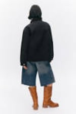 Black - Padded Cotton Canvas Jacket - 4