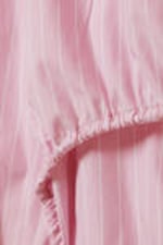 Striped Pink - Cropped Open Back Shirt - 7