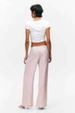 Light Pink - Low-Rise Relaxed Pull-on Trousers - 3