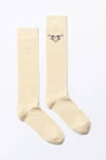 Beige - Tribal Heart - Tribal Heart Knee High Socks - 0