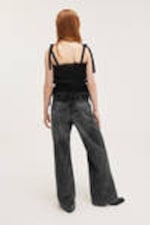 Embellished Black - Paz Mid Straight Embellished Jeans - 3