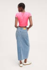 Mid blue - Midi denim skirt - 2