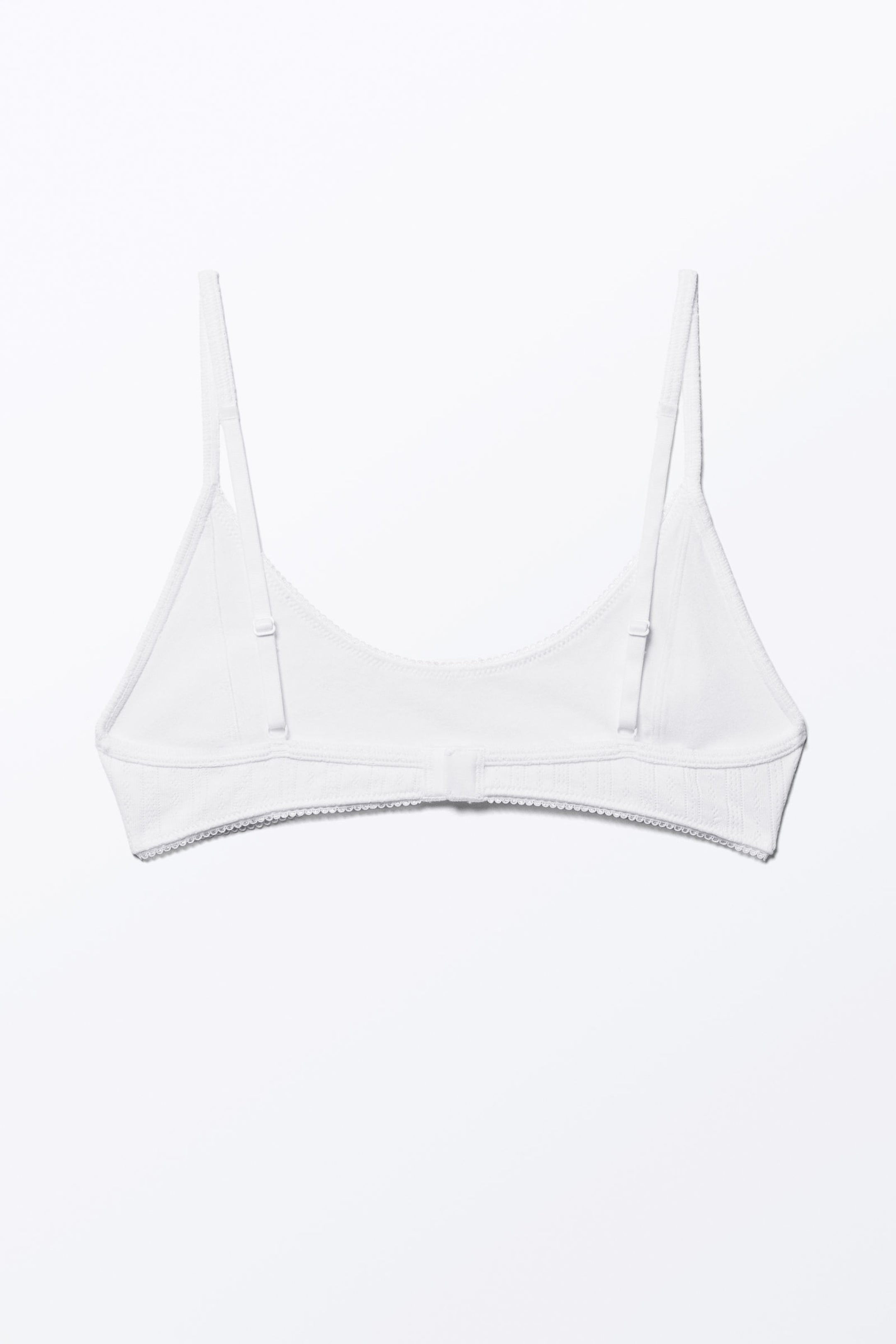 #FFFFFF - Soft Scoop Neck Bra - 2
