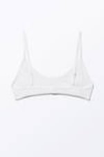 White - Soft Scoop Neck Bra - 1