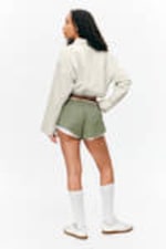 Light Green - Cropped Cotton Poplin Drawstring Night-Shirt - 2