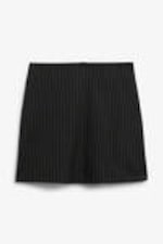 Black pinstripe - A-line mini skirt - 3