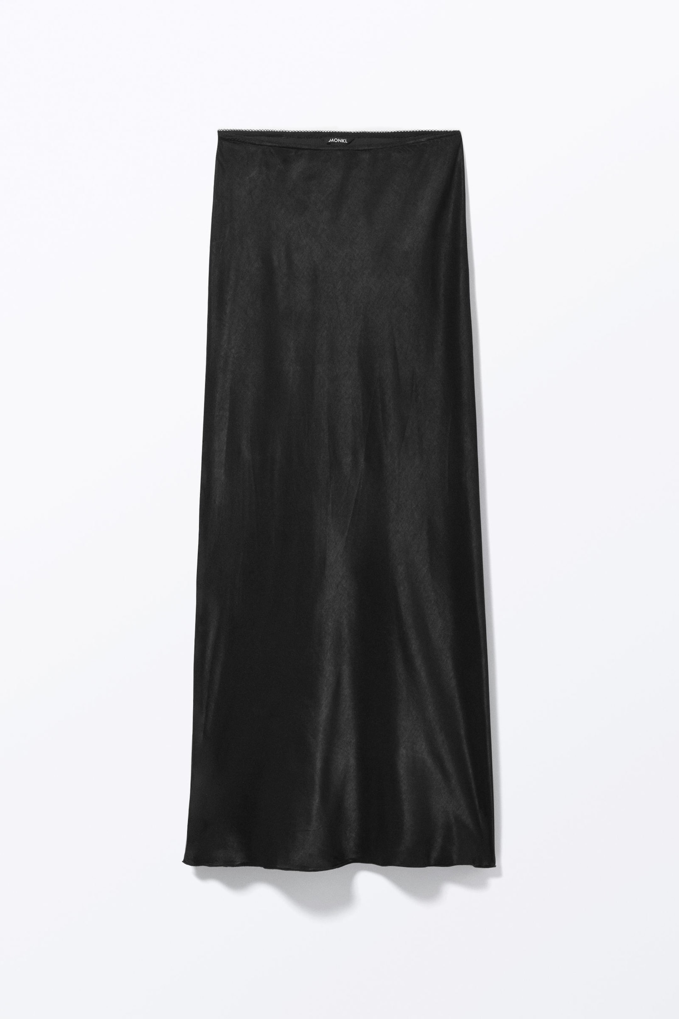 Black - Low Waist Maxi Skirt - 3