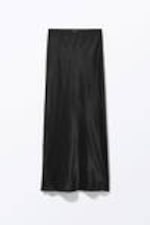 Black - Low Waist Maxi Skirt - 3