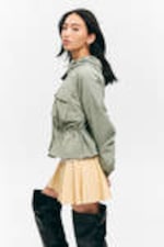 Dusty Khaki Green - Windbreaker Nylon Jacket - 3