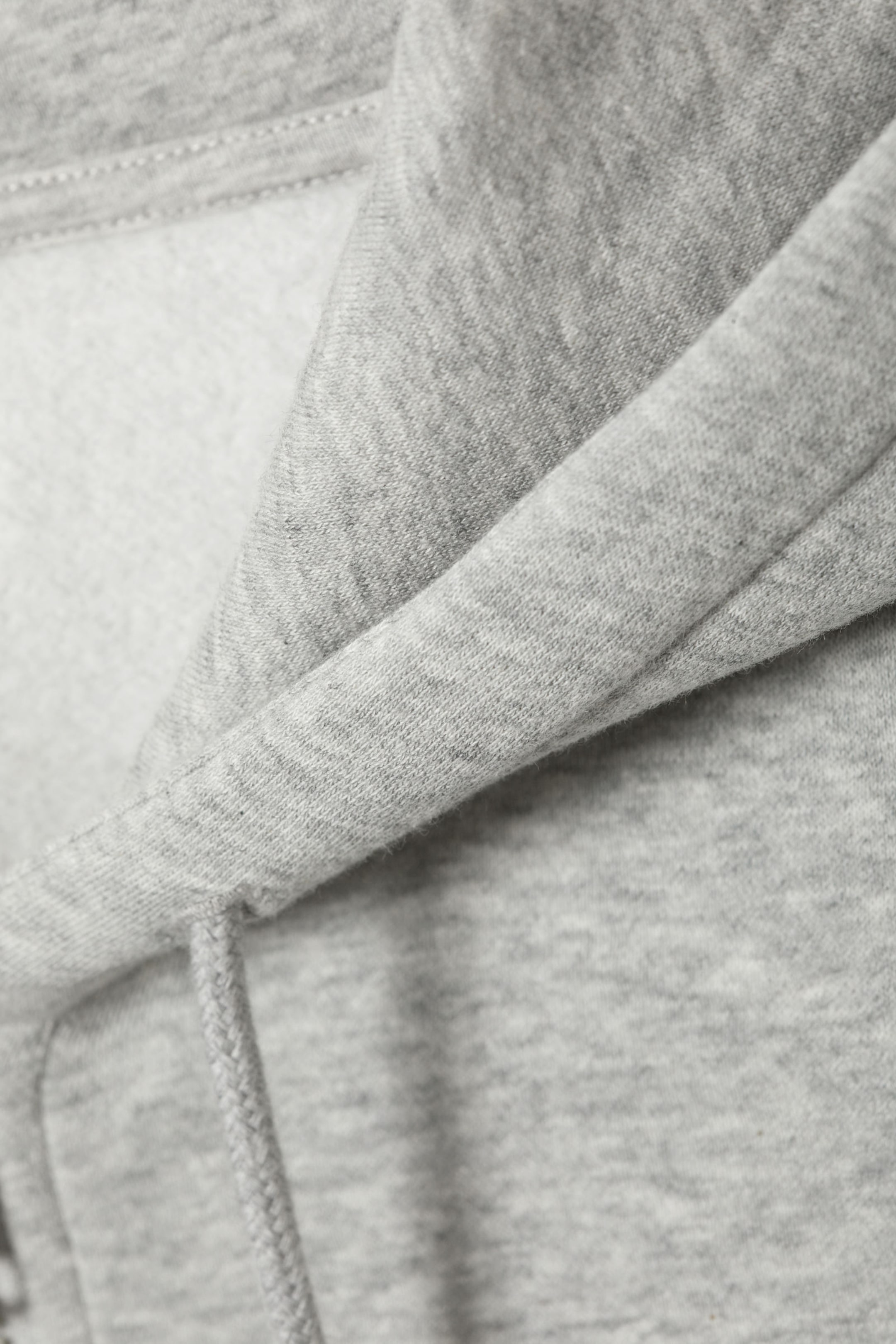 Washed Light Grey - Cropped Zip Hoodie - 7