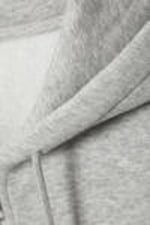 Washed Light Grey - Cropped Zip Hoodie - 7