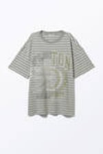 Striped Grey - Oversized Cotton T-shirt - 3