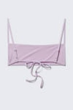Light Lilac - Structured Square Neck Bikini Top - 4