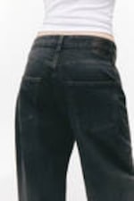 Smokey Blue - Peggy Low Waist Loose Baggy Leg Jeans - 2