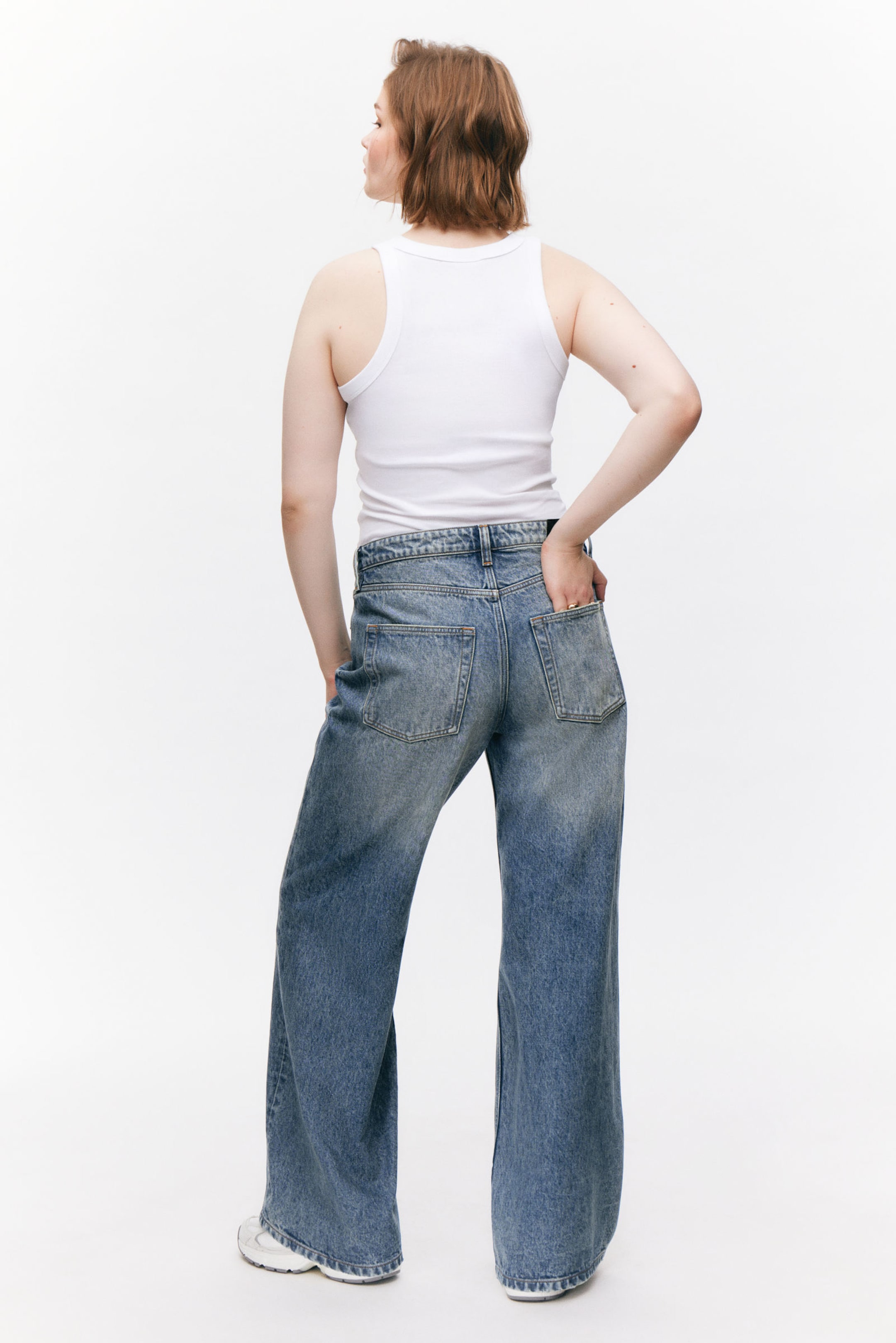 Mountain Blue - Paz Mid Wide Jeans - 3