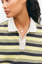 Yellow & Black Stripes - Striped Relaxed Fit Polo Shirt - 1