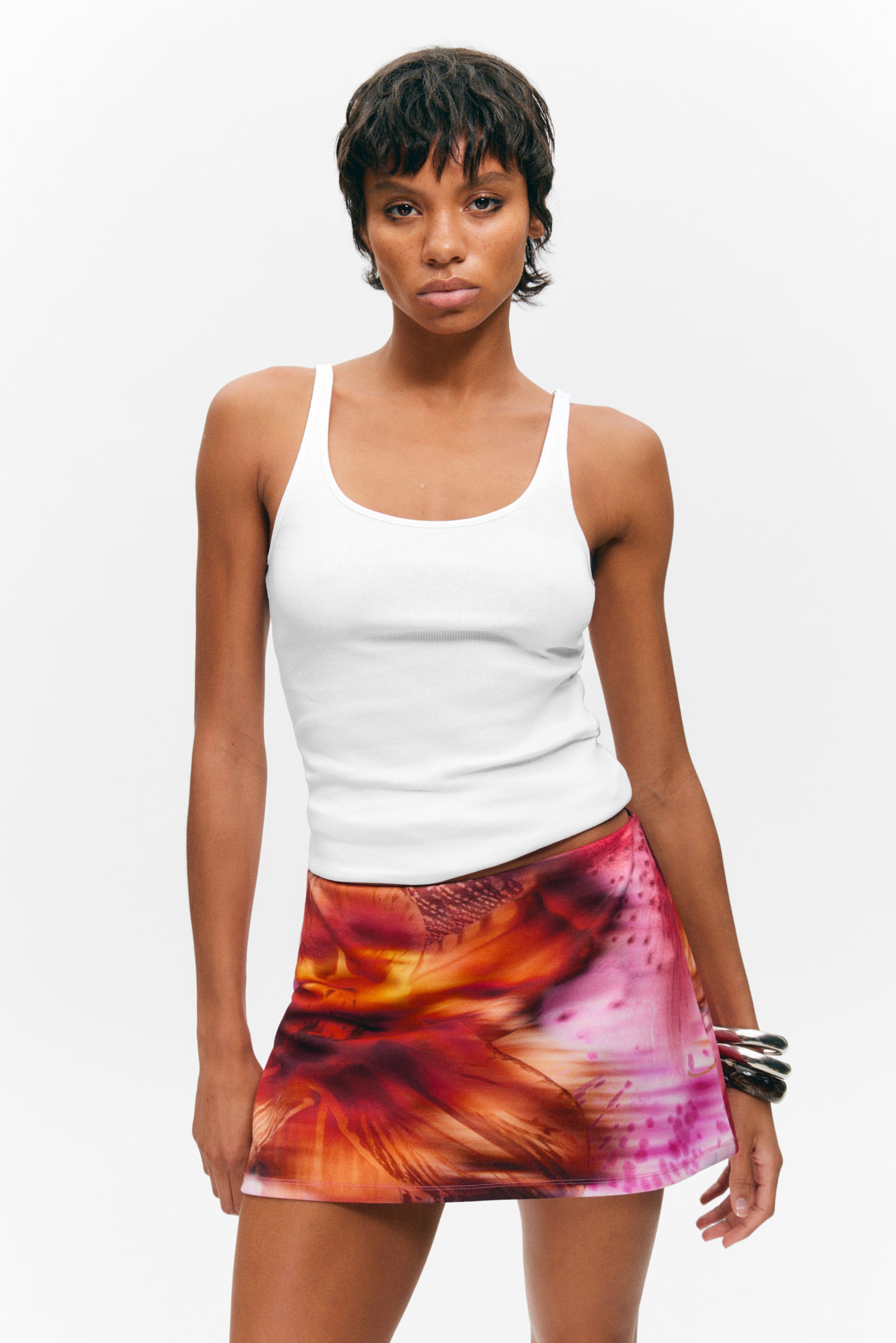 #CF5757 - Pull-on Mini Skort - 2