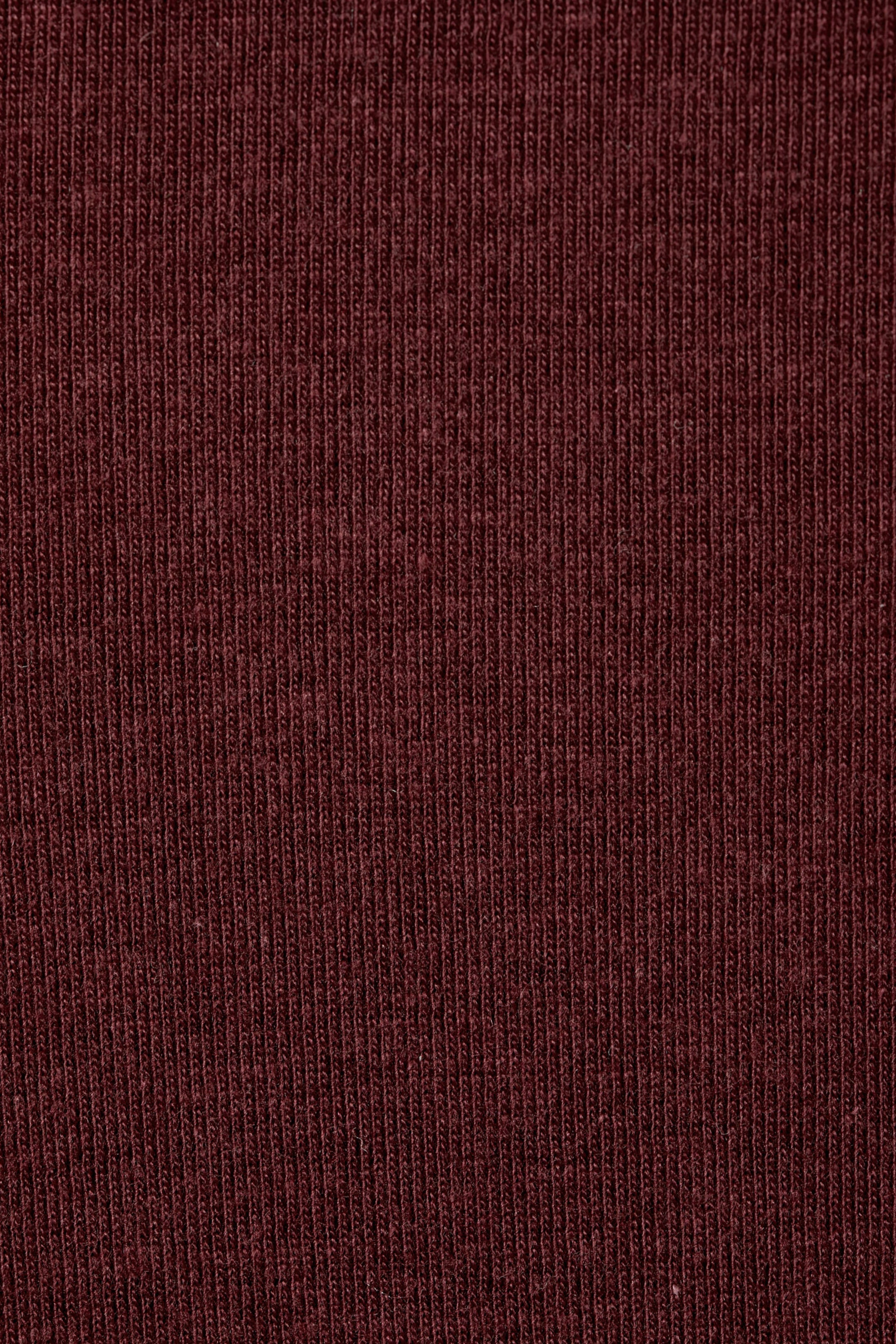 Dark Red - Low Waist Flared Pyjama Trousers - 5
