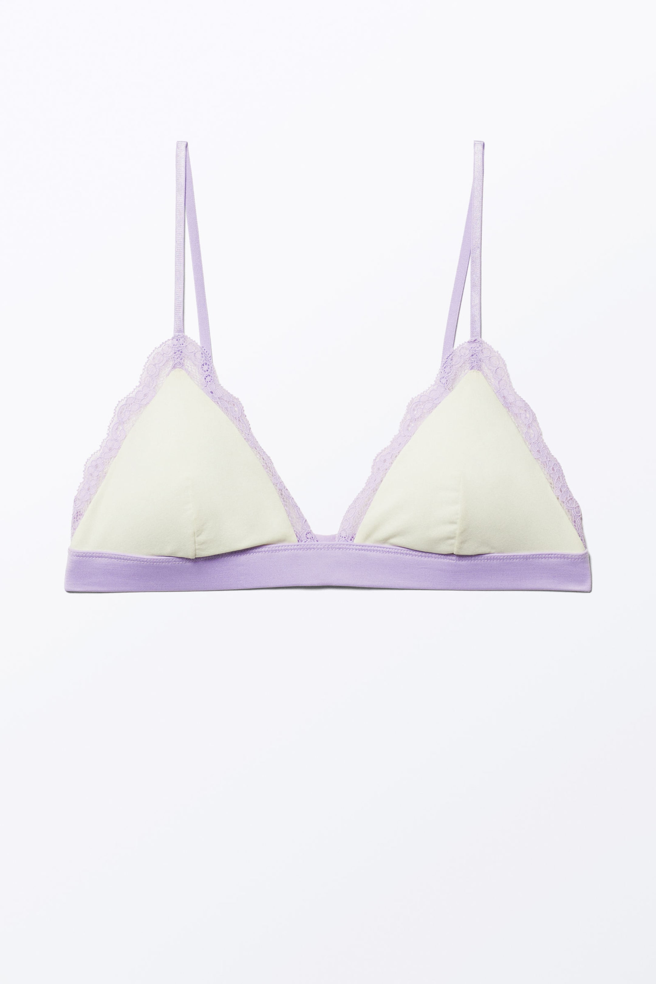#DBD5C3 - Soft Padded Triangle Bra - 1