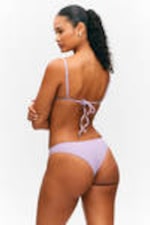 Lilac - Structured Brazilian Cut Bikini Bottoms - 2