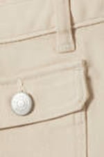 Light Beige - Utility Pocket Mini Shorts - 5