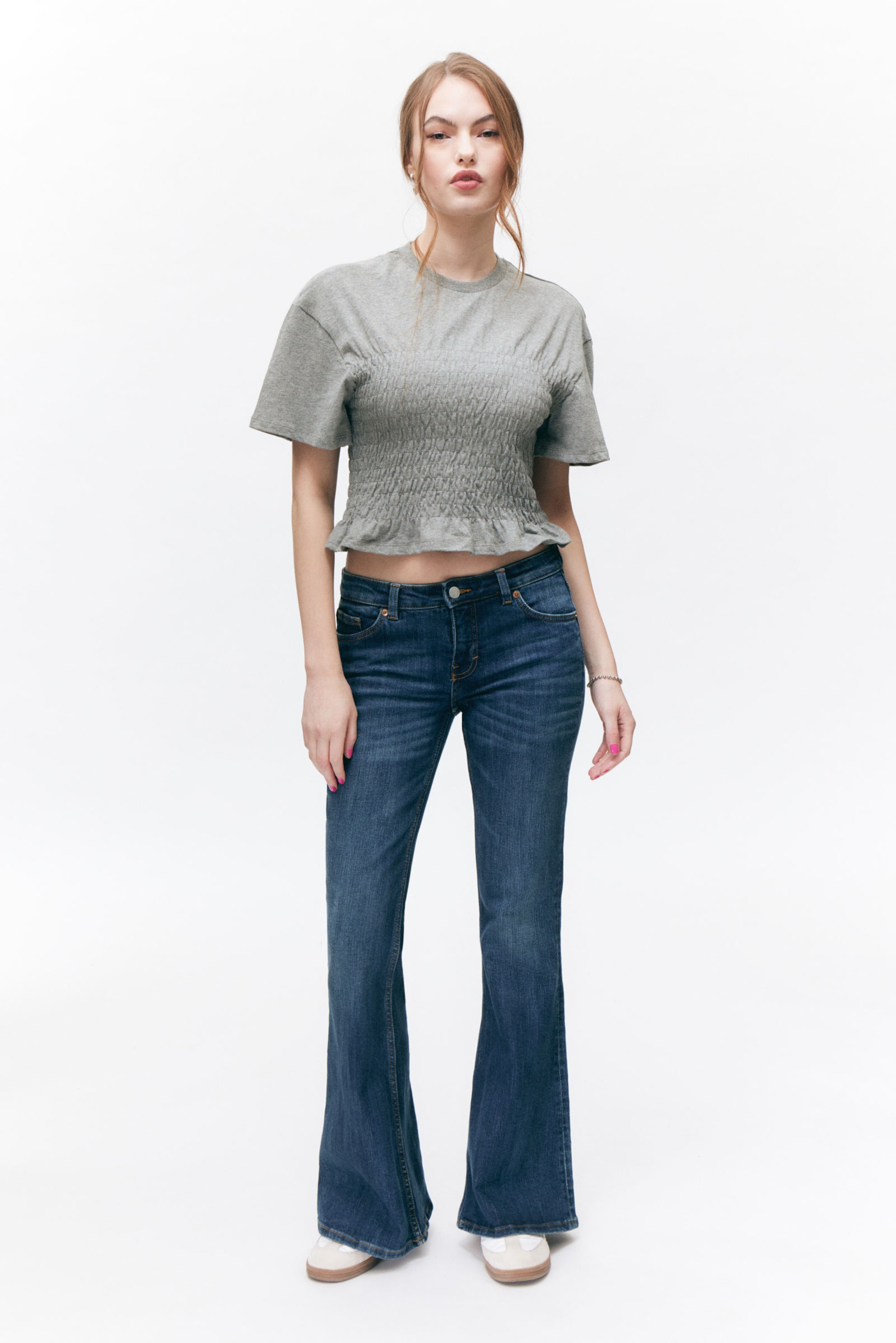 Ocean Blue - Katsumi Low Waist Flared Jeans - 0