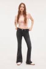 Washed Black - Katsumi Low Waist Flared Jeans - 0