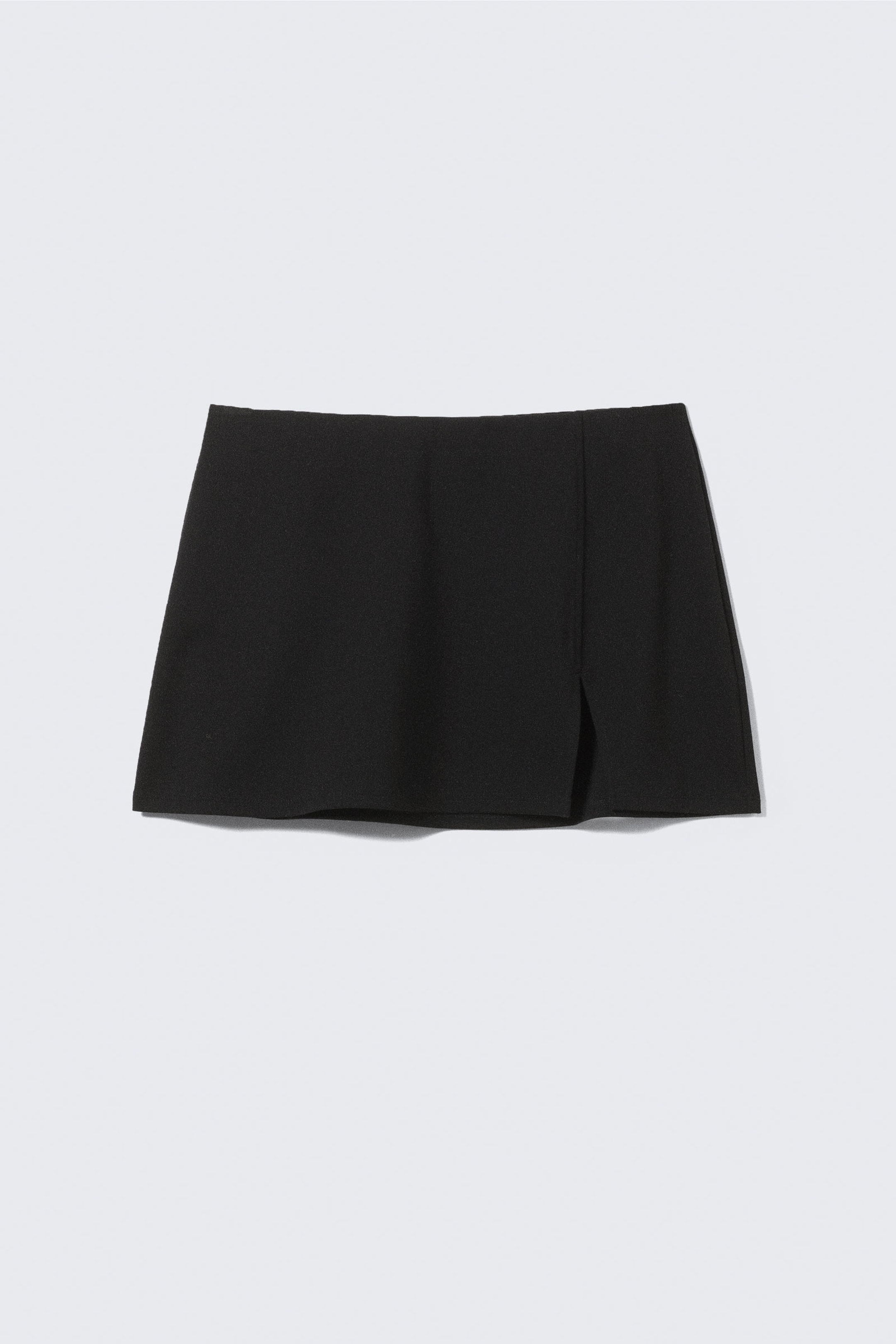 Black - Mini Pull-on Skirt - 4