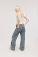 Mid Blue - Naoki Low Loose Jeans - 3
