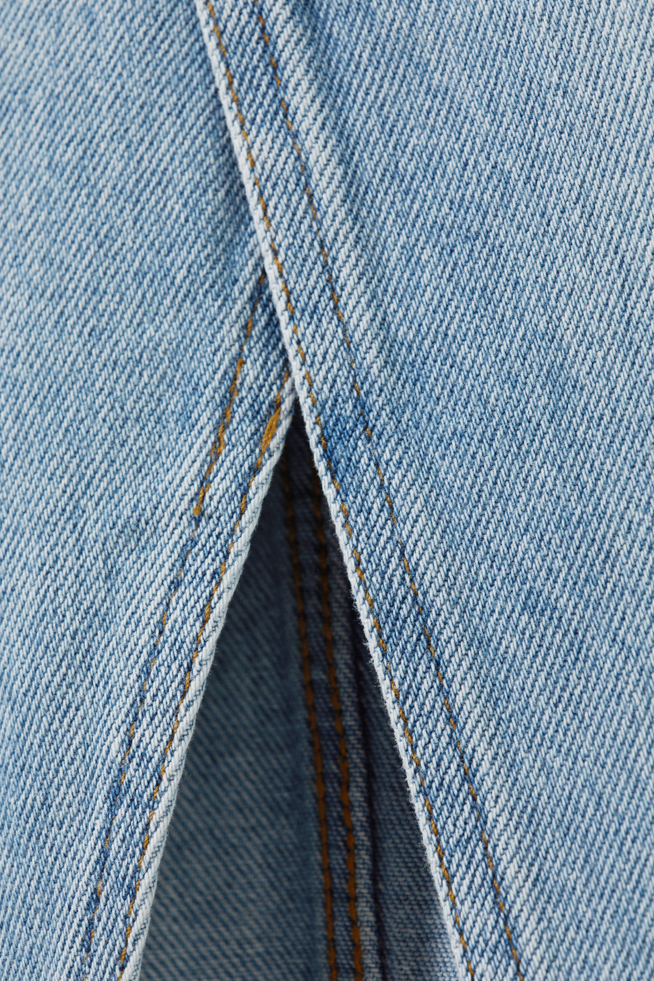 Fresh Blue - Light Blue - Midi denim skirt - 8