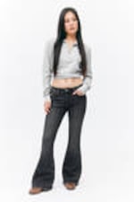 Desert Blue - Cheri Low Waist Flared Jeans - 0