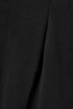 Black - Structured Mini T-shirt Dress - 4