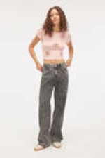 Washed Black - Naoki Low Loose Jeans - 0