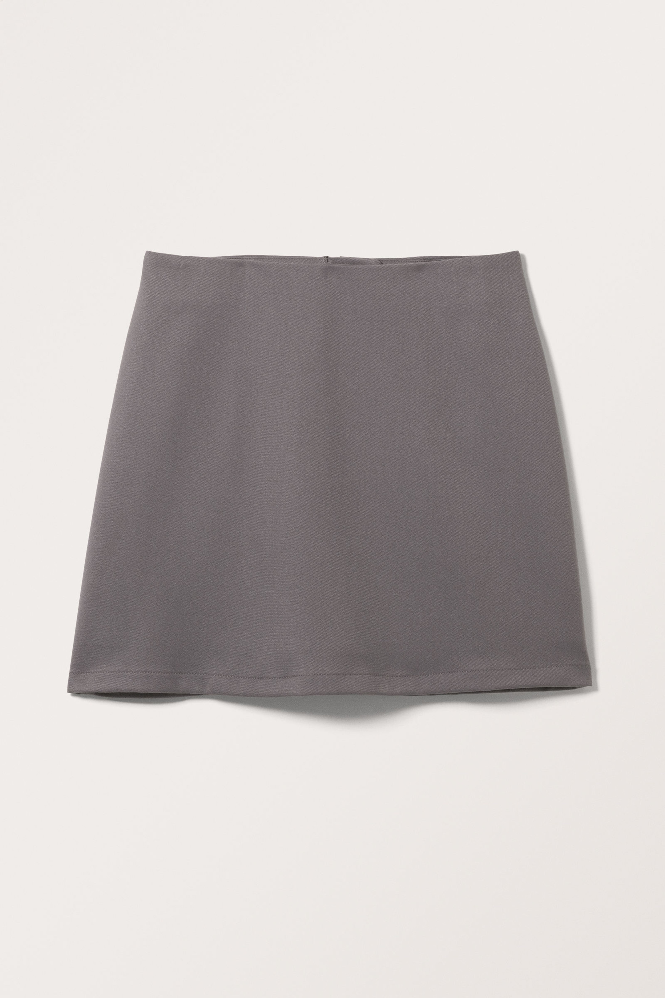 Dark Grey - A-line mini skirt - 0