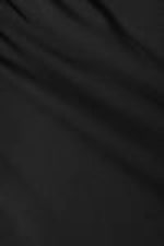 Black - Draped One-Shoulder Nylon Top - 4