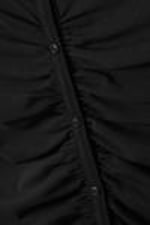 Black Black - Short-Sleeved Mini Shirt Dress - 4