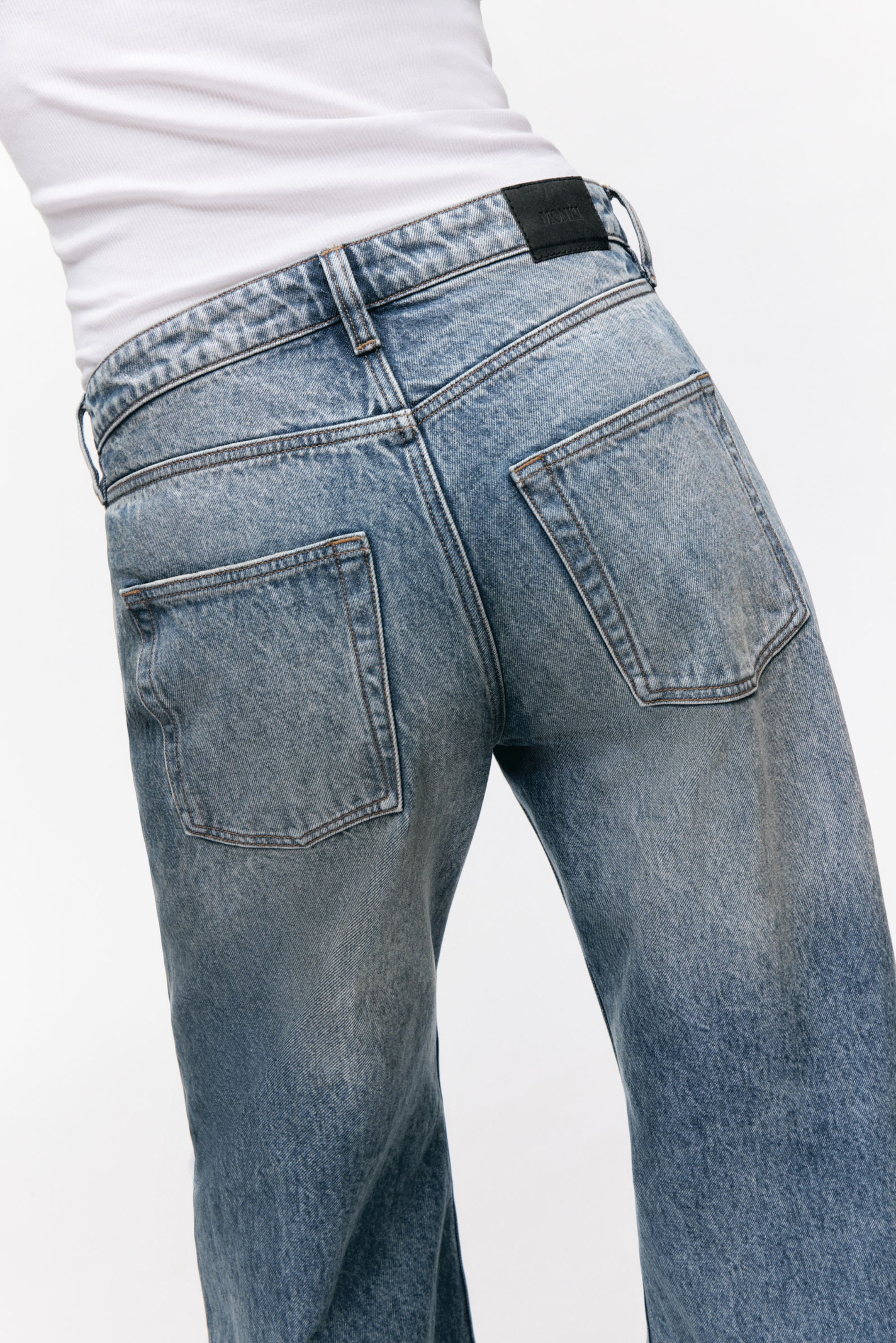 Mountain Blue - Paz Mid Wide Jeans - 4