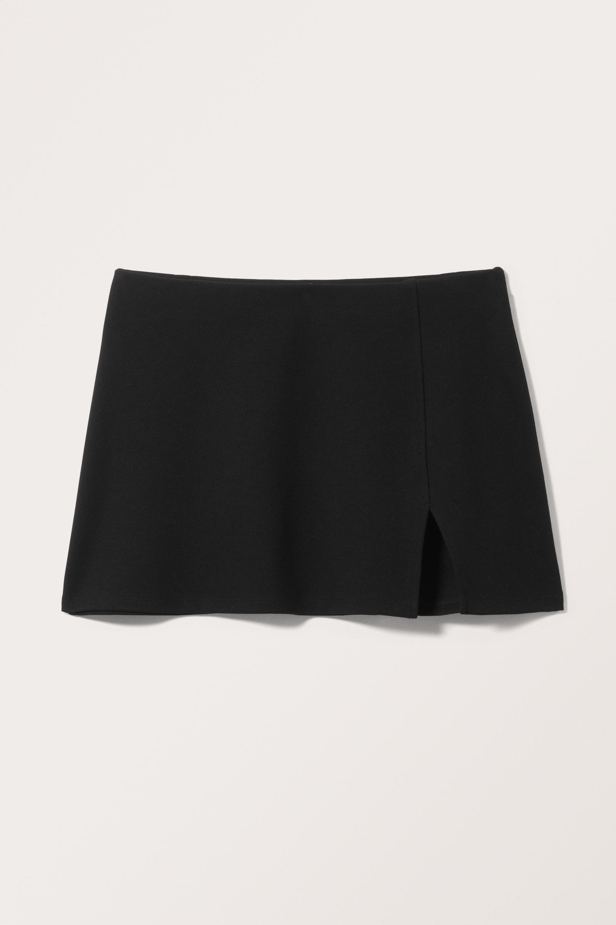 Black - Mini Pull-on Skirt - 3