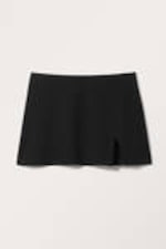 Black - Mini Pull-on Skirt - 3
