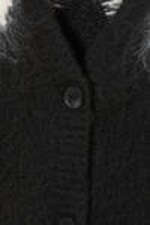 Black White - Fluffy knit cardigan - 4