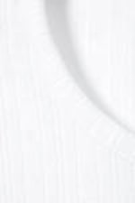White - Soft Short-Sleeved Pointelle Top - 4